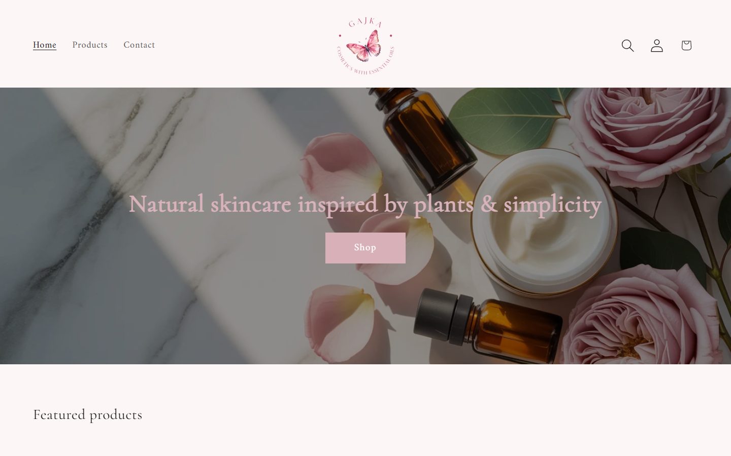 Gajka Cosmetics homepage