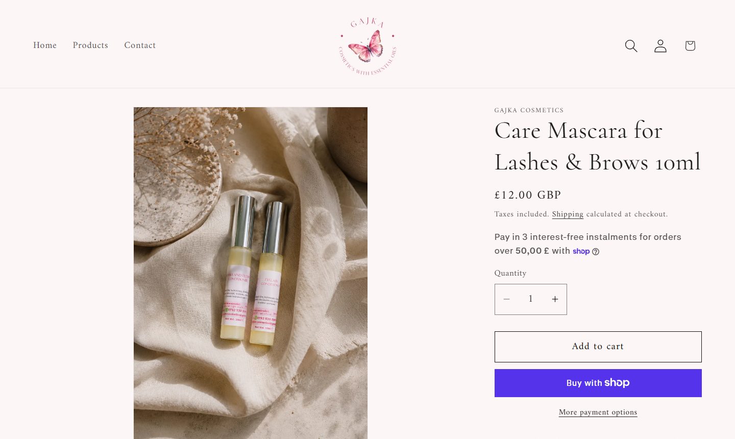 Product page