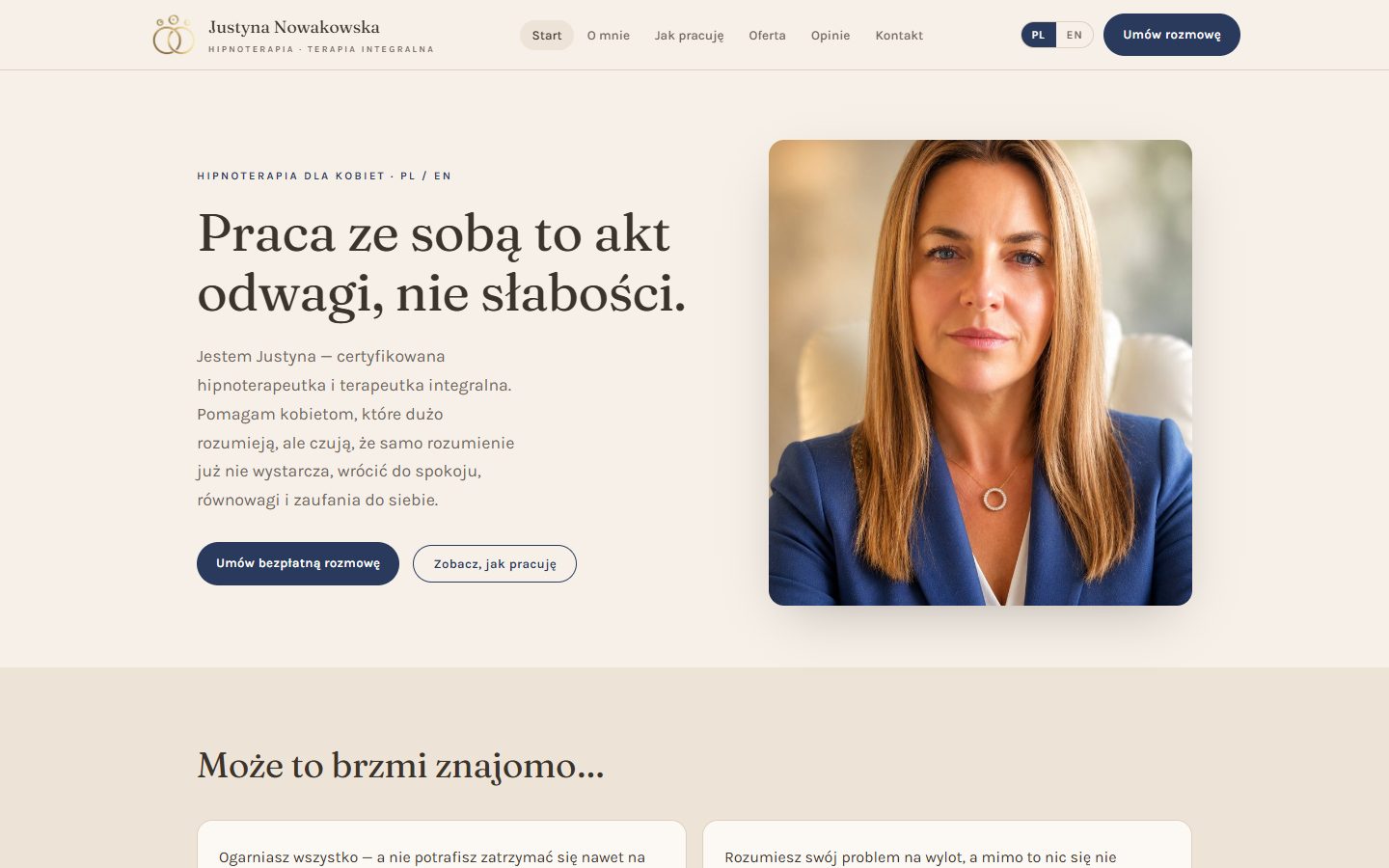 Justyna Nowakowska homepage