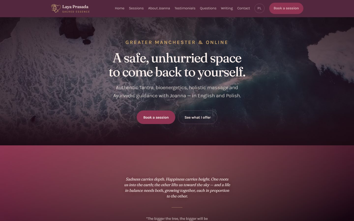Laya Prasada homepage